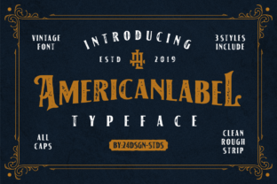 American Label: The Vintage Display Font That Elevates Brand Visuals