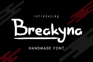 Breakyna: A Bold Display Font for Editorial Design and Creative Branding