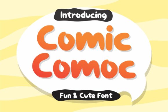 Comiccomoc: A Cute Display Font for Playful Branding
