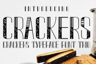 Crackers: A Playful Display Font for Editorial Design