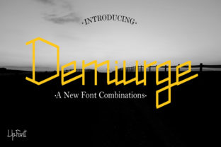 Demiurge: A Bold Display Font for Modern Branding