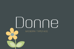 Donne: A Modern Display Font with Classic Charm for Branding