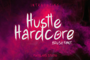 Hustle Hardcore: A Bold Font for Urban Branding
