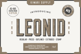Leonid: A Bold Display Font for Creative Designers