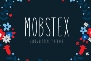 Mobstex: A Delicate Display Font for Creative Branding