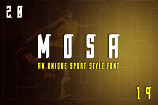 Mosa: A Modern Display Font for Elegant Branding