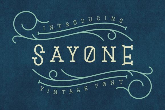 Sayone: A Display Font for Editorial Design and Branding
