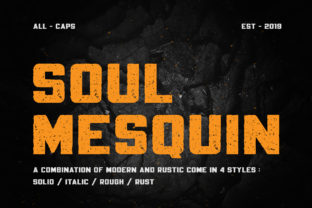 Soul Mesquin: A Bold Display Font for Digital Branding and Web Design