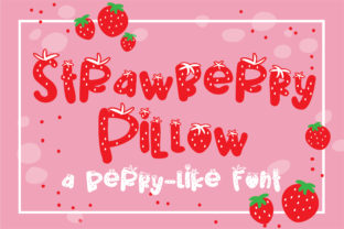 Strawberry Pillow: A Fruity Display Font for Digital Creativity