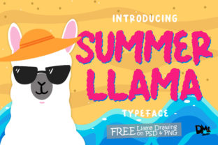 Summer Llama: A Soft and Curly Display Font for Editorial Magic