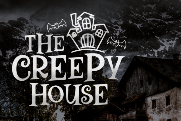The Creepy House: A Spooky Display Font for Halloween-Themed Editorial Design