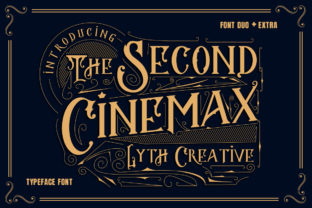 The Second Cinemax: A Vintage-Inspired Display Font for Creative Designers
