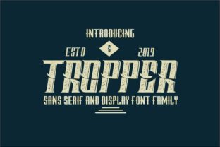 Tropper Family: A Vintage-Themed Font for Editorial Design